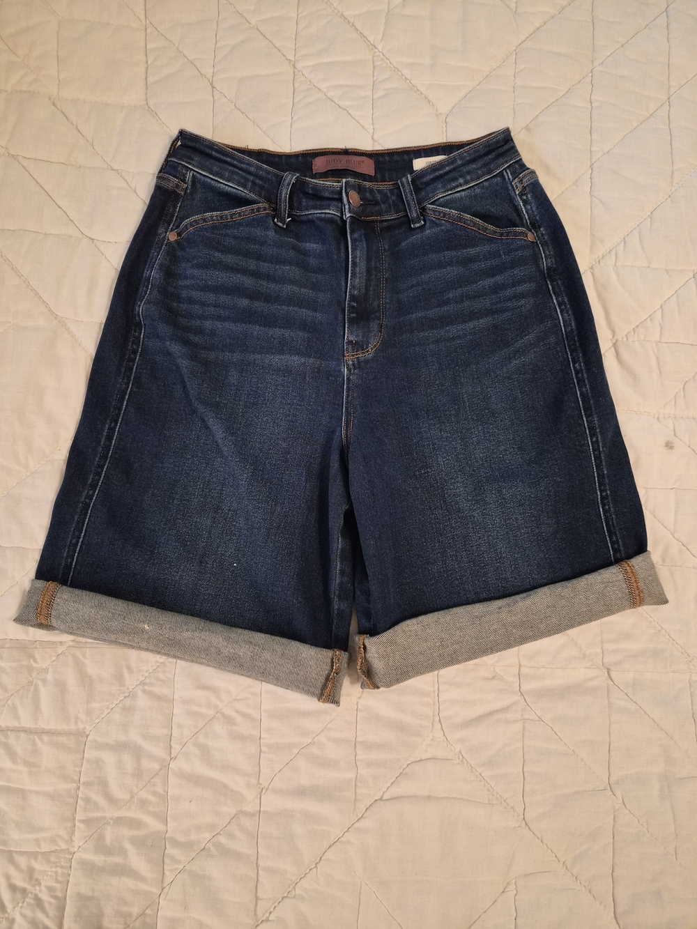 Judy Blue High Rise 'Jorts' Shorts- Size S - Picture 3 of 12
